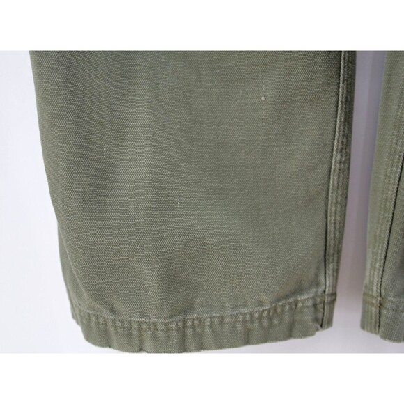 DULUTH TRADING Heavy Canvas Cargo Pants Mens 38x30 Work Utility Green - Picture 11 of 14